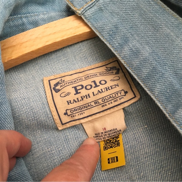 Polo Ralph Lauren Denim Midi/Maxi classic Western Dress  size 10 - Picture 4 of 8